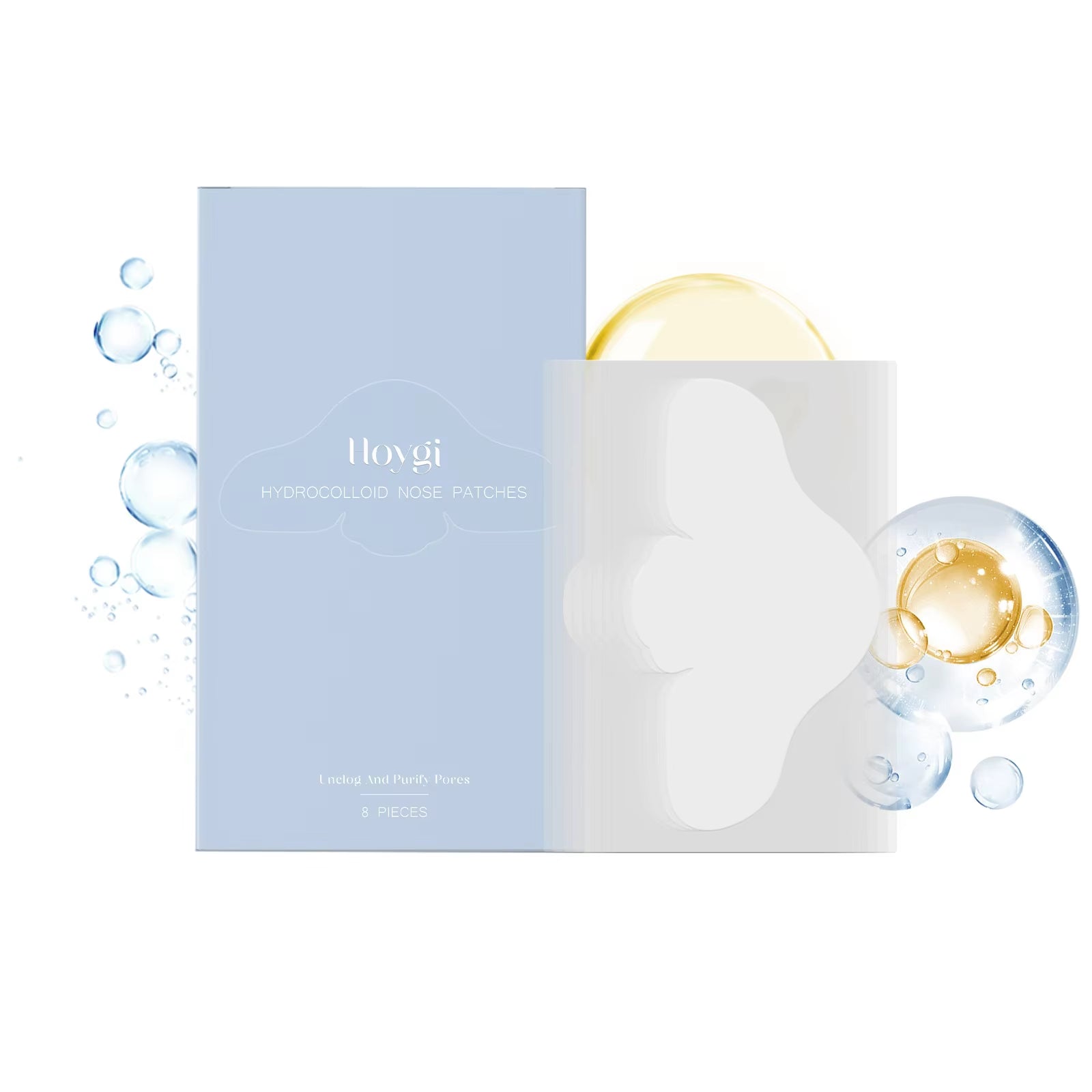 Salicylic Acid Nose Pore Strips Oil Control Hydrocolloid Nose Patches for Nose Blackheads Pimples Removal Refines Pores Non-Tigh