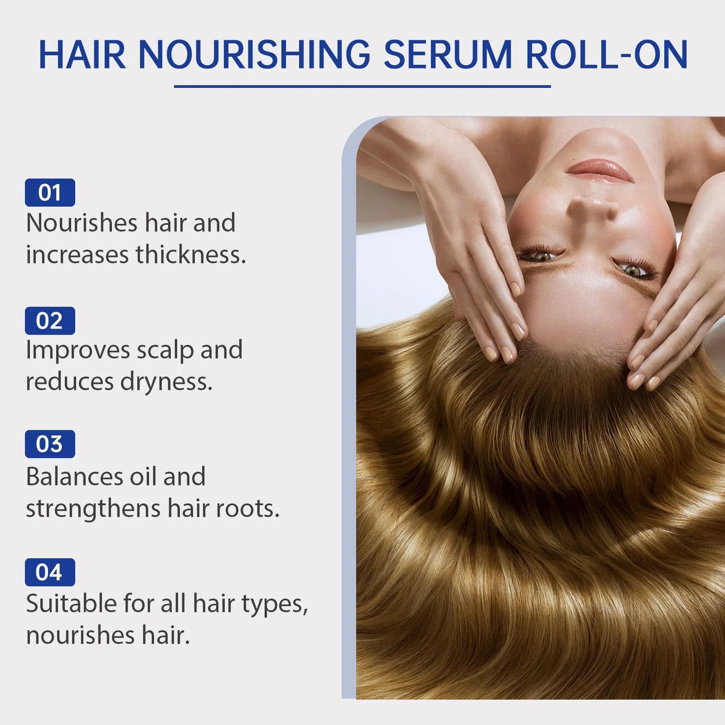 Rosemary Hair Growth Roller Essence Improves Scalp Health Stimulates Follicle Activity Reduces Hair Breakage Increases Density