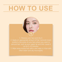 Facial Mild Hair Removal Cream Sensitive Skin Nourishing Hydration Refreshing Lip Facial Skin Women Beauty Soothing Ointment 50G