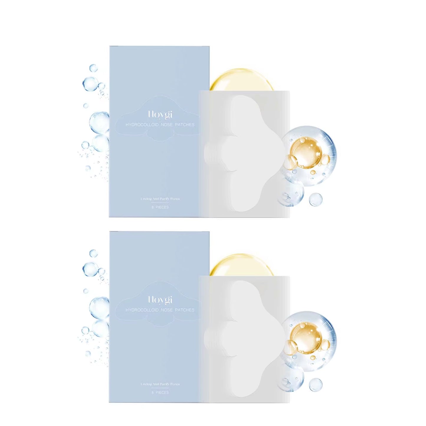 Salicylic Acid Nose Pore Strips Oil Control Hydrocolloid Nose Patches for Nose Blackheads Pimples Removal Refines Pores Non-Tigh