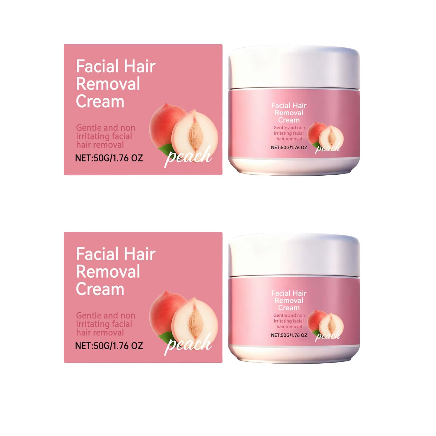 Facial Mild Hair Removal Cream Sensitive Skin Nourishing Hydration Refreshing Lip Facial Skin Women Beauty Soothing Ointment 50G