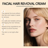 Facial Mild Hair Removal Cream Sensitive Skin Nourishing Hydration Refreshing Lip Facial Skin Women Beauty Soothing Ointment 50G
