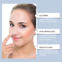 Salicylic Acid Nose Pore Strips Oil Control Hydrocolloid Nose Patches for Nose Blackheads Pimples Removal Refines Pores Non-Tigh
